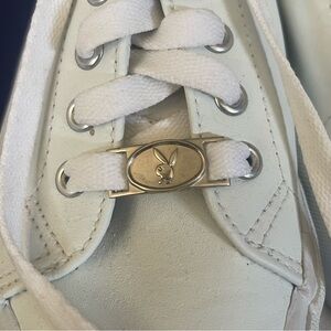 White Playboy Sneakers